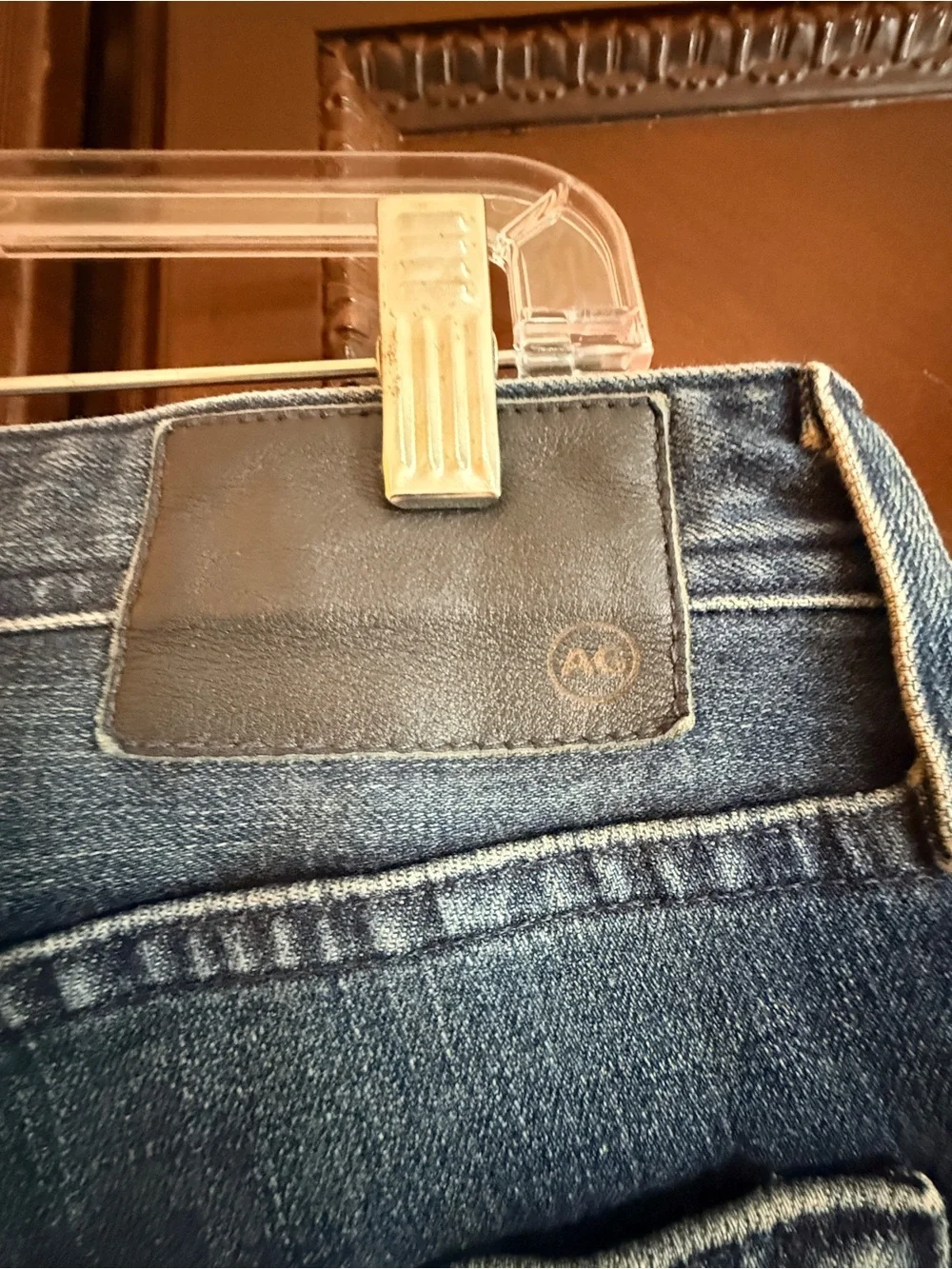 Ag Adriano Goldschmied GUC  Tellis modern slim Dark Blue Washed  Jeans Sz 33x33